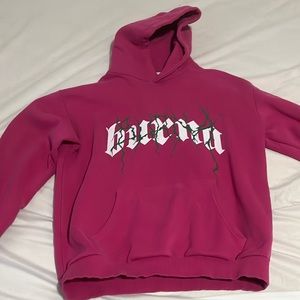 Burna Boy Hoodie Pink